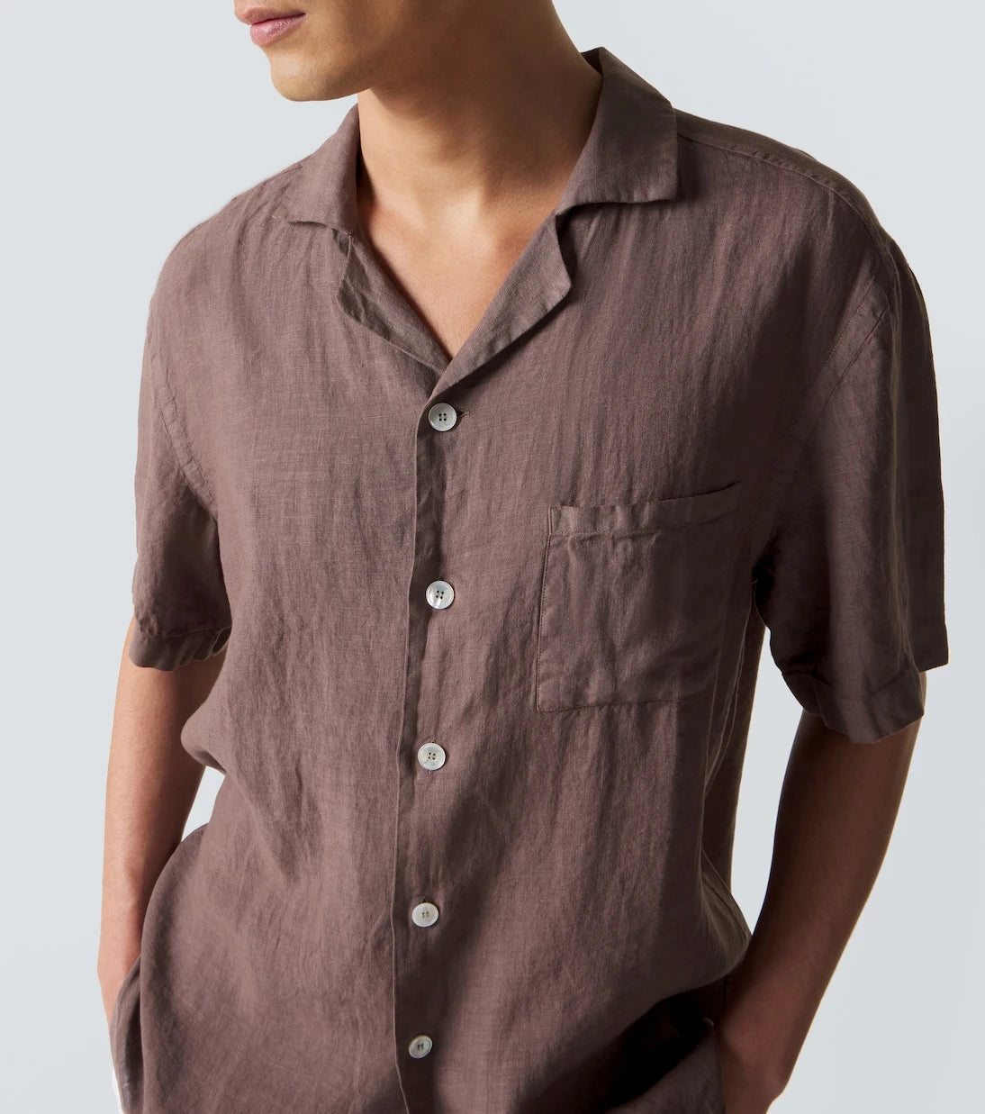 Fedeli - Linen bowling shirt