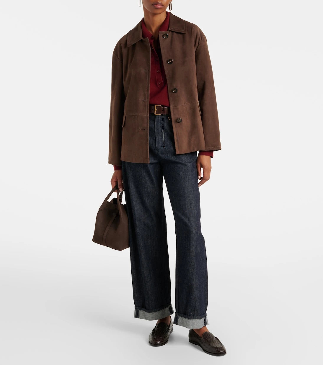'S Max Mara - جاكيت جلد سويدي شارم