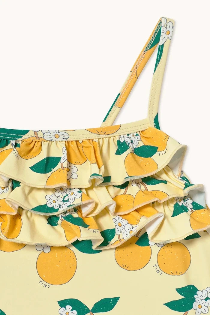 Детски цял бански Tinycottons ORANGES SWIMSUIT