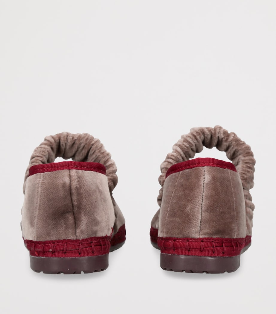 Flabelus Brown Velvet Mafalda Espadrilles