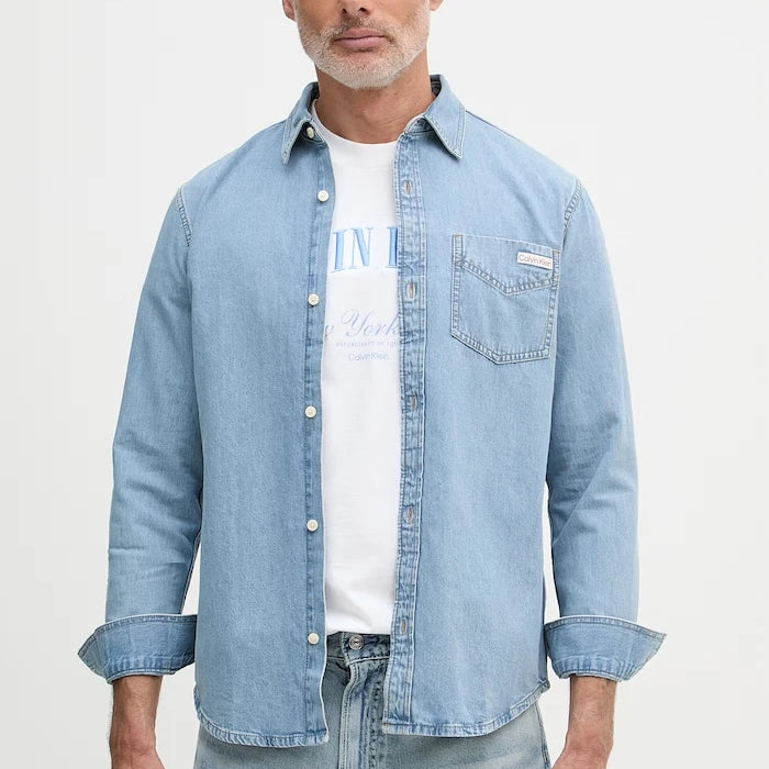 Calvin Klein Jeans риза мъжка от деним