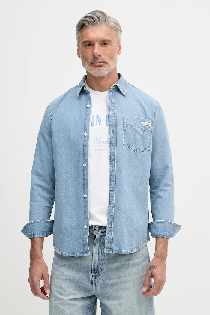 Calvin Klein Jeans риза мъжка от деним