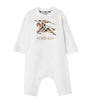Burberry Kids Cotton EKD Check Playsuit (1-18 Months)