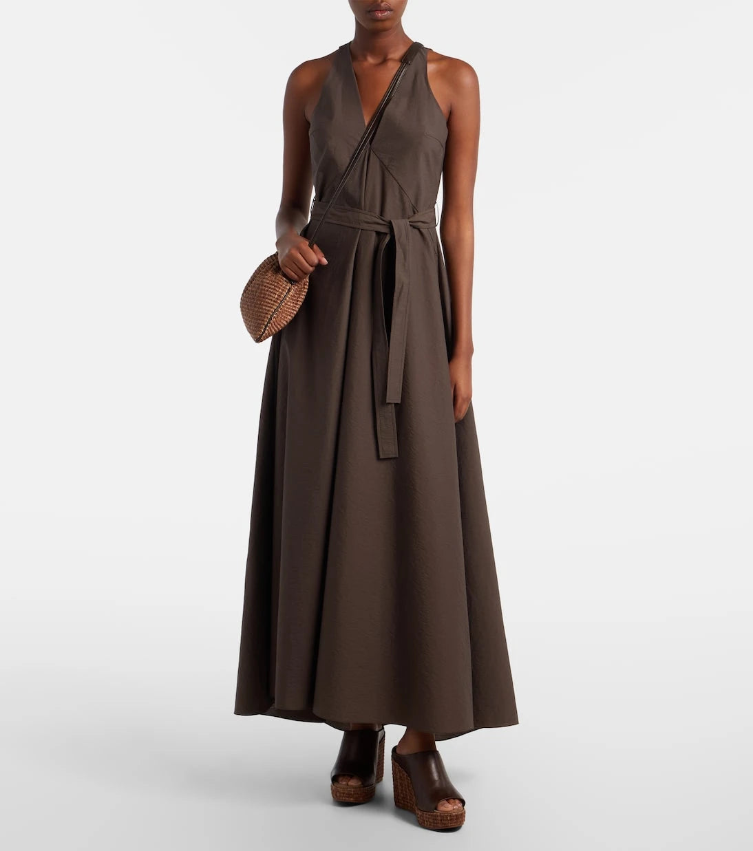 Brunello Cucinelli - Mellow Small raffia-effect crossbody bag