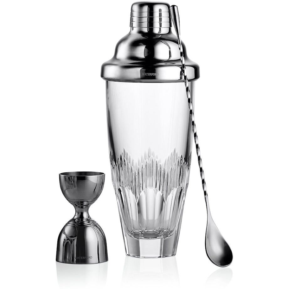 Waterford Mixology Cocktail Shaker, Stirrer and Jigger Set