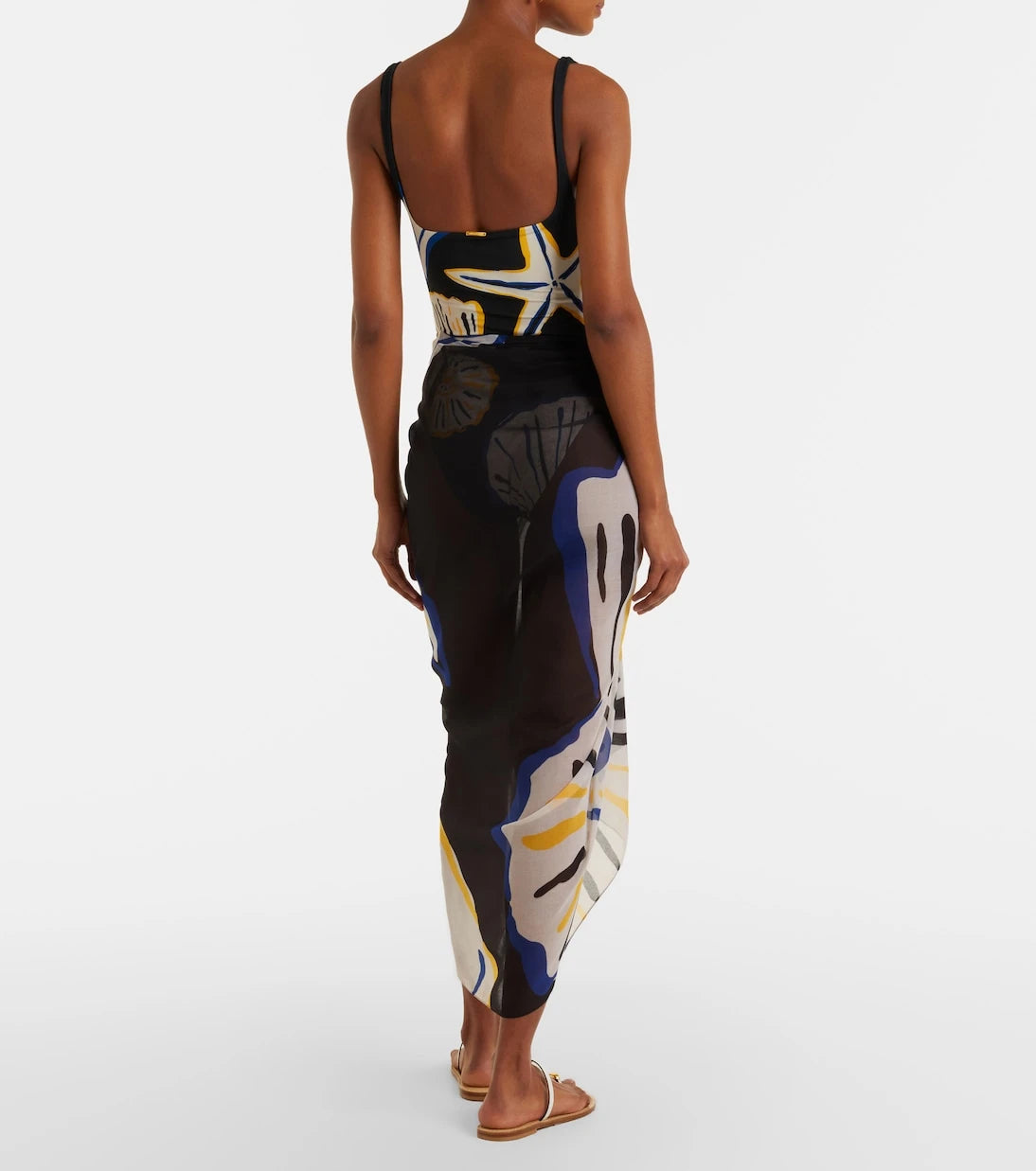 Cala de la Cruz - Luana printed beach cover-up
