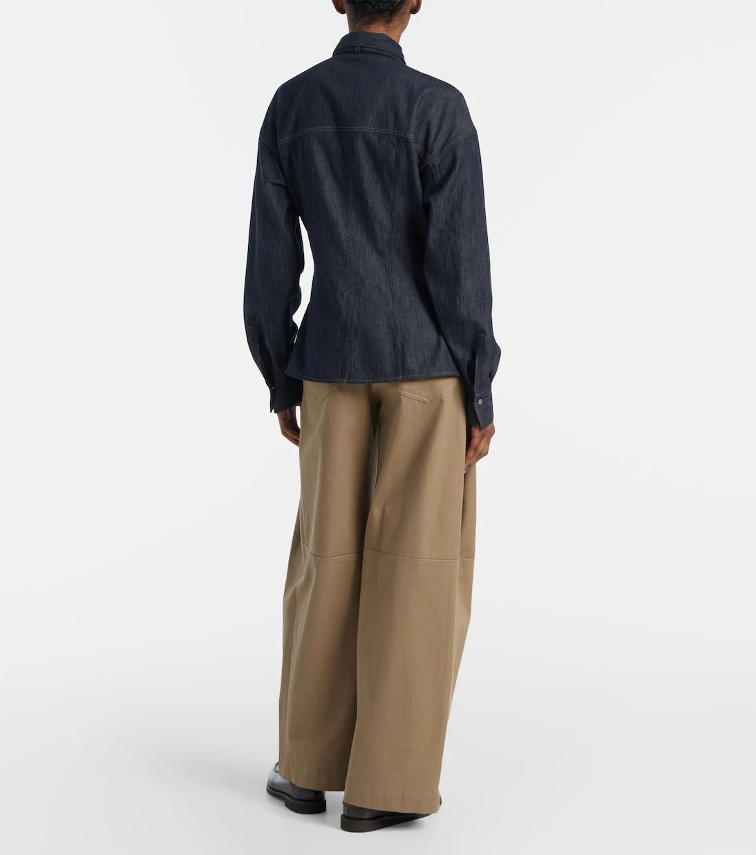 Brunello Cucinelli - Bow-tie cotton blouse