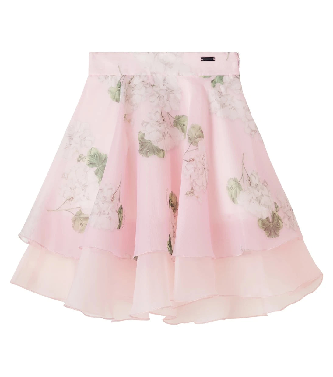 Monnalisa - Floral organza skirt