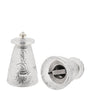Feuilles Crystal Salt and Pepper Grinders