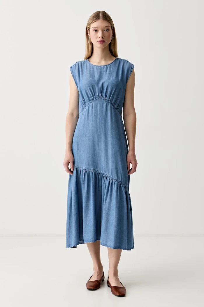DKNY lyocell yazlık elbise