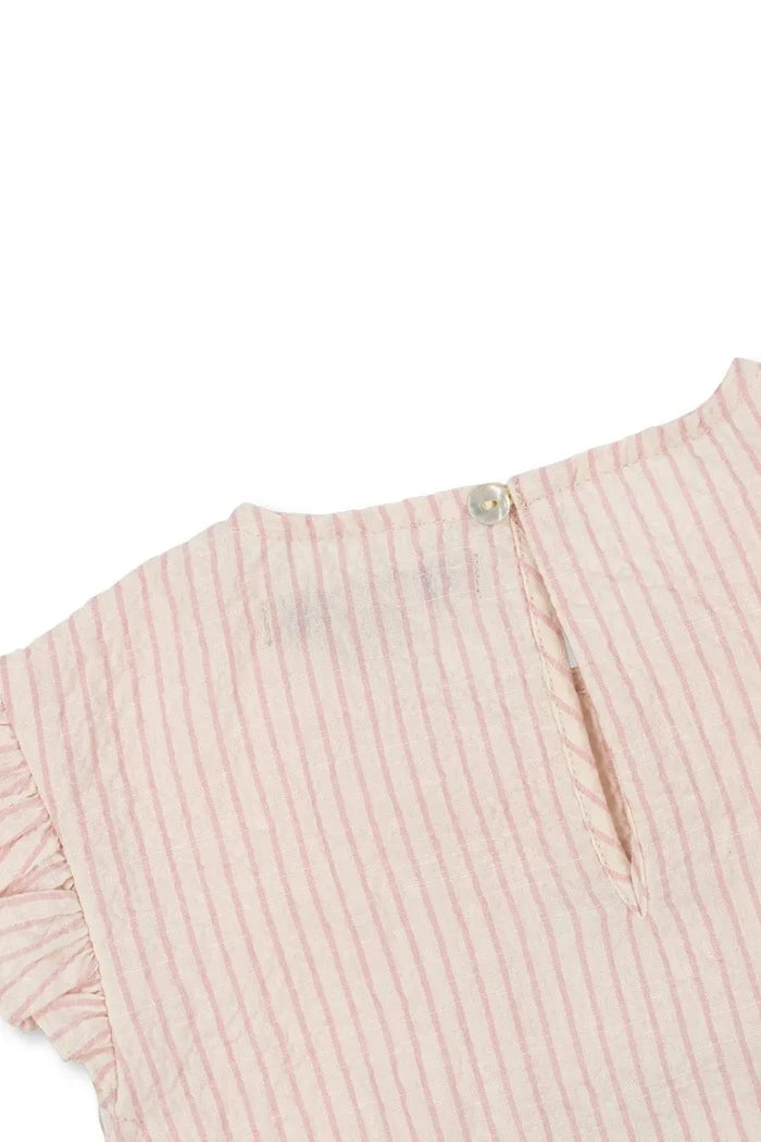 Konges Sløjd ELLIE FRILL TOP GOTS Çocuk Pamuklu Üst