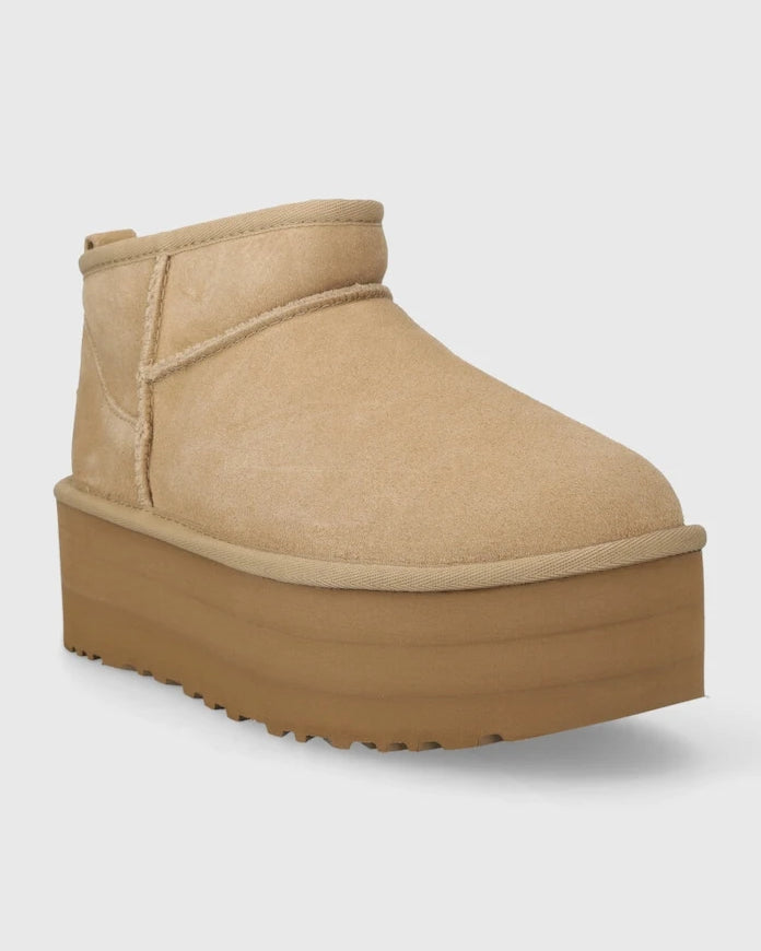 Велурени апрески UGG Classic Ultra Mini Platform