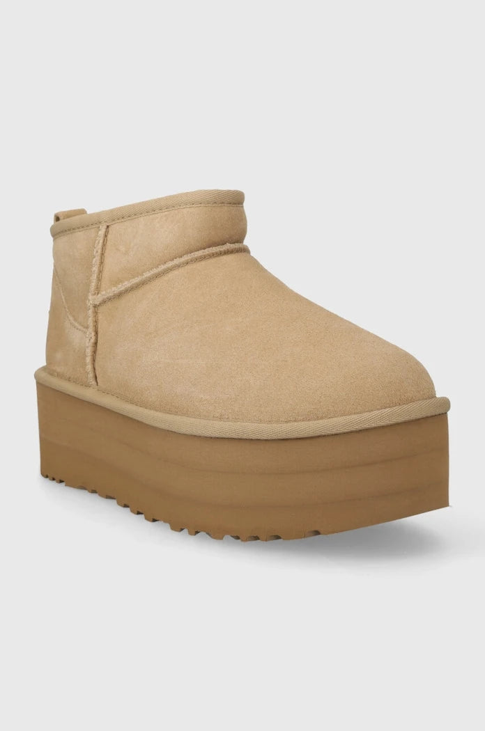 Велурени апрески UGG Classic Ultra Mini Platform