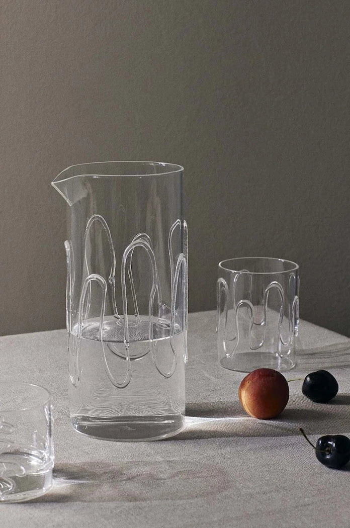 Комплект чаши ferm LIVING Doodle Glasses 350 ml (2 броя)
