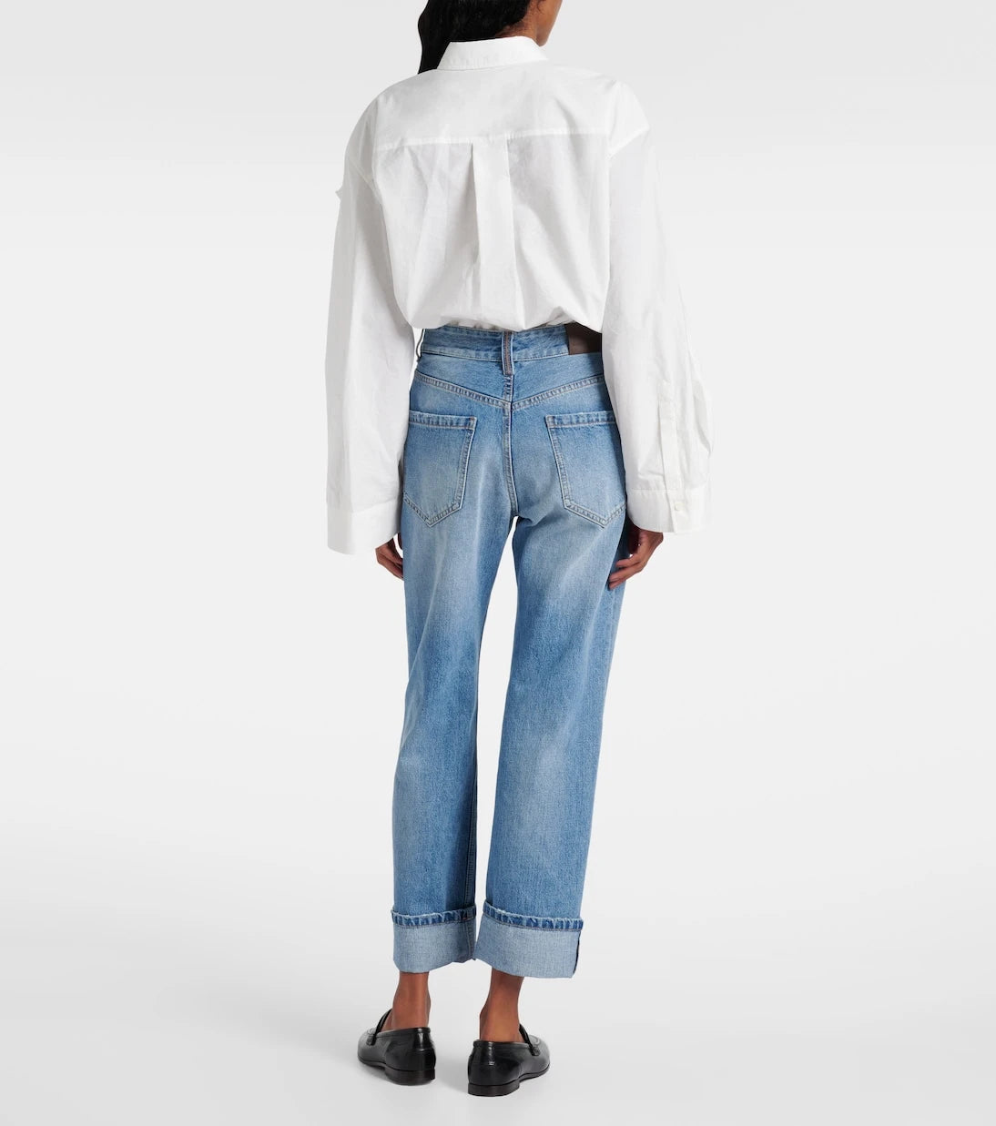 Brunello Cucinelli - جينز بقصّة مستقيمة وخصر منخفض