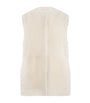 Toteme Ivory Shearling Gilet