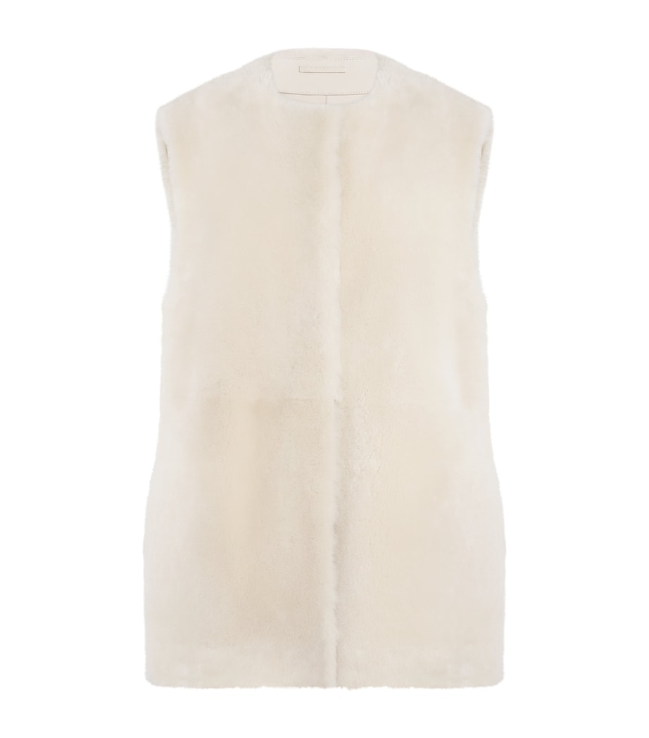 Ivory Shearling Gilet