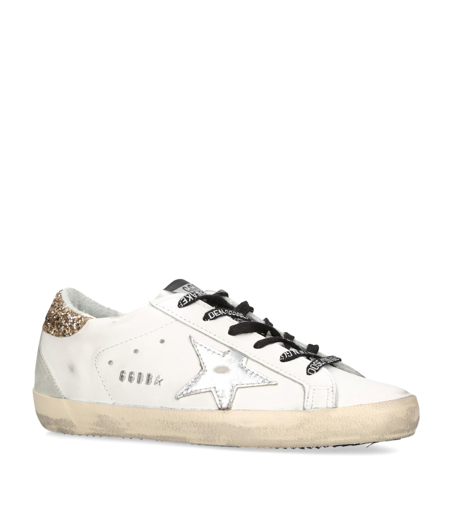 Golden Goose White Leather Superstar Sneakers