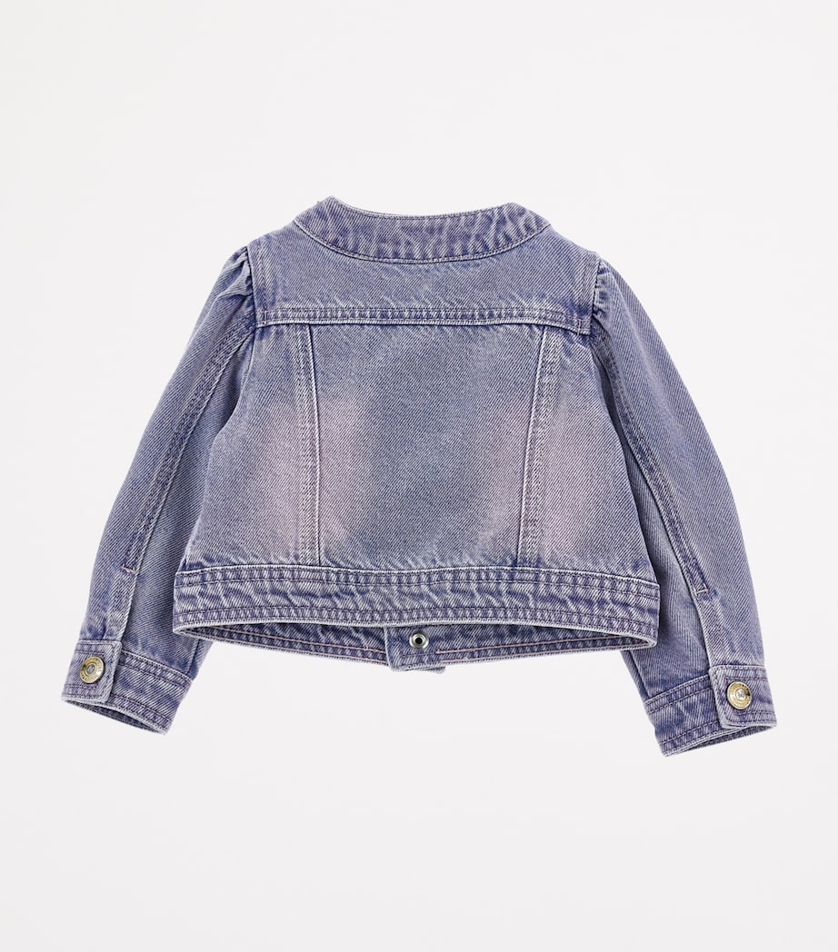 Monnalisa Floral Embellished Denim Jacket (3 Months - 3 Years)