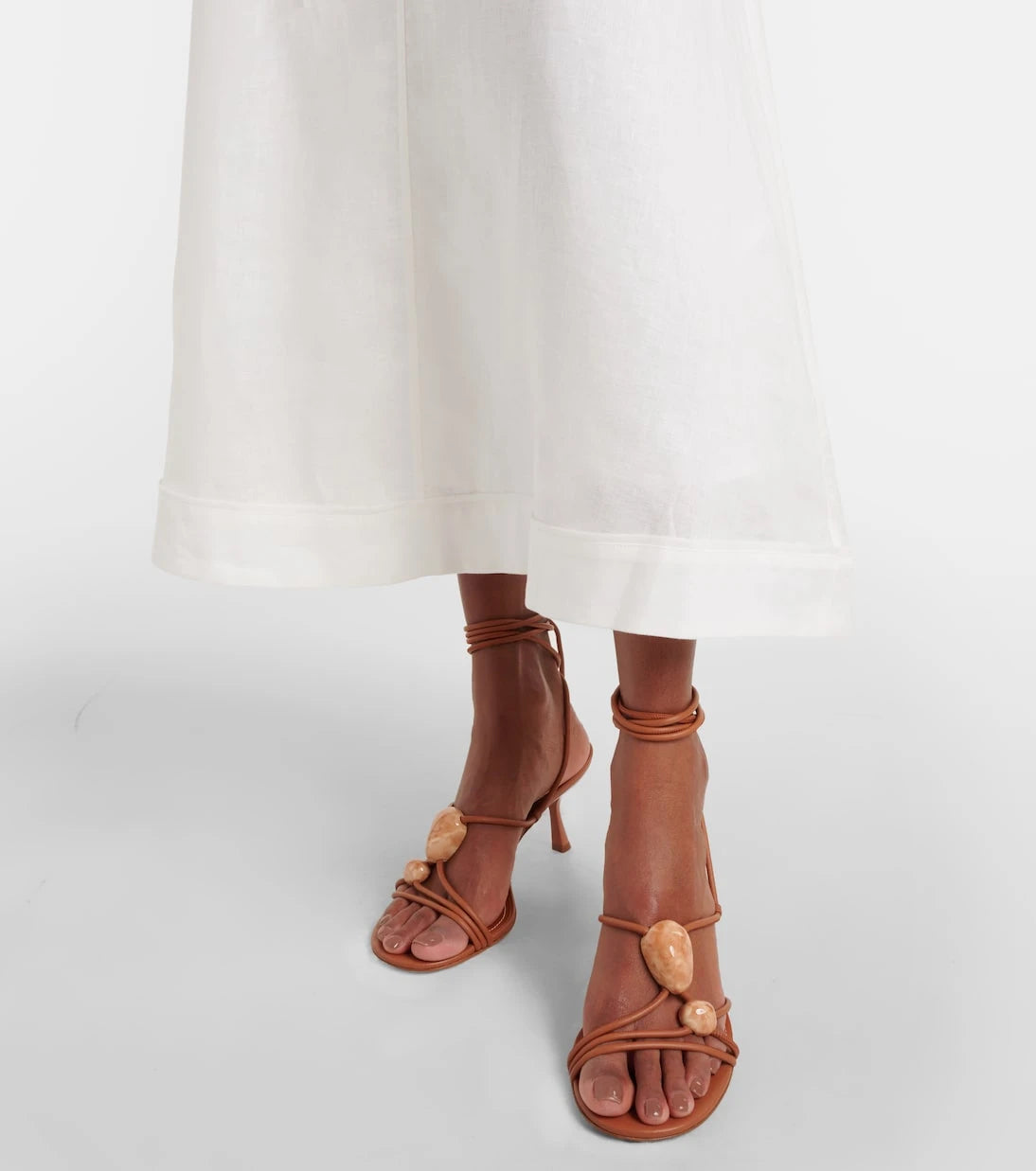 Zimmermann - Rhiannon ruffled linen midi dress