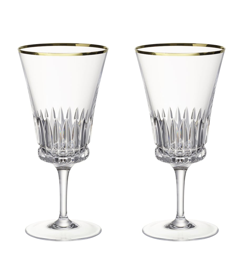 Villeroy & Boch Set of 2 Grand Royal Gold Water Goblets (390ml)
