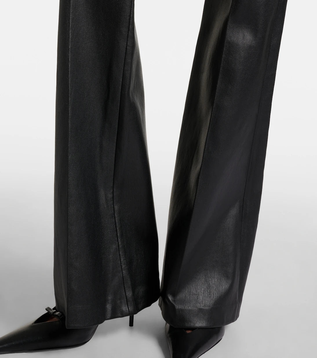 Joseph - Tafira mid-rise leather flared pants