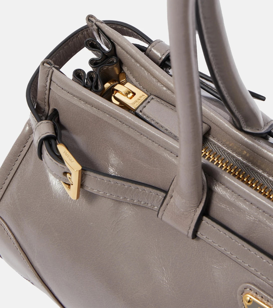 Prada - Prada Bonnie Medium leather shoulder bag