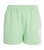 Green Cotton Logo Sweatshorts