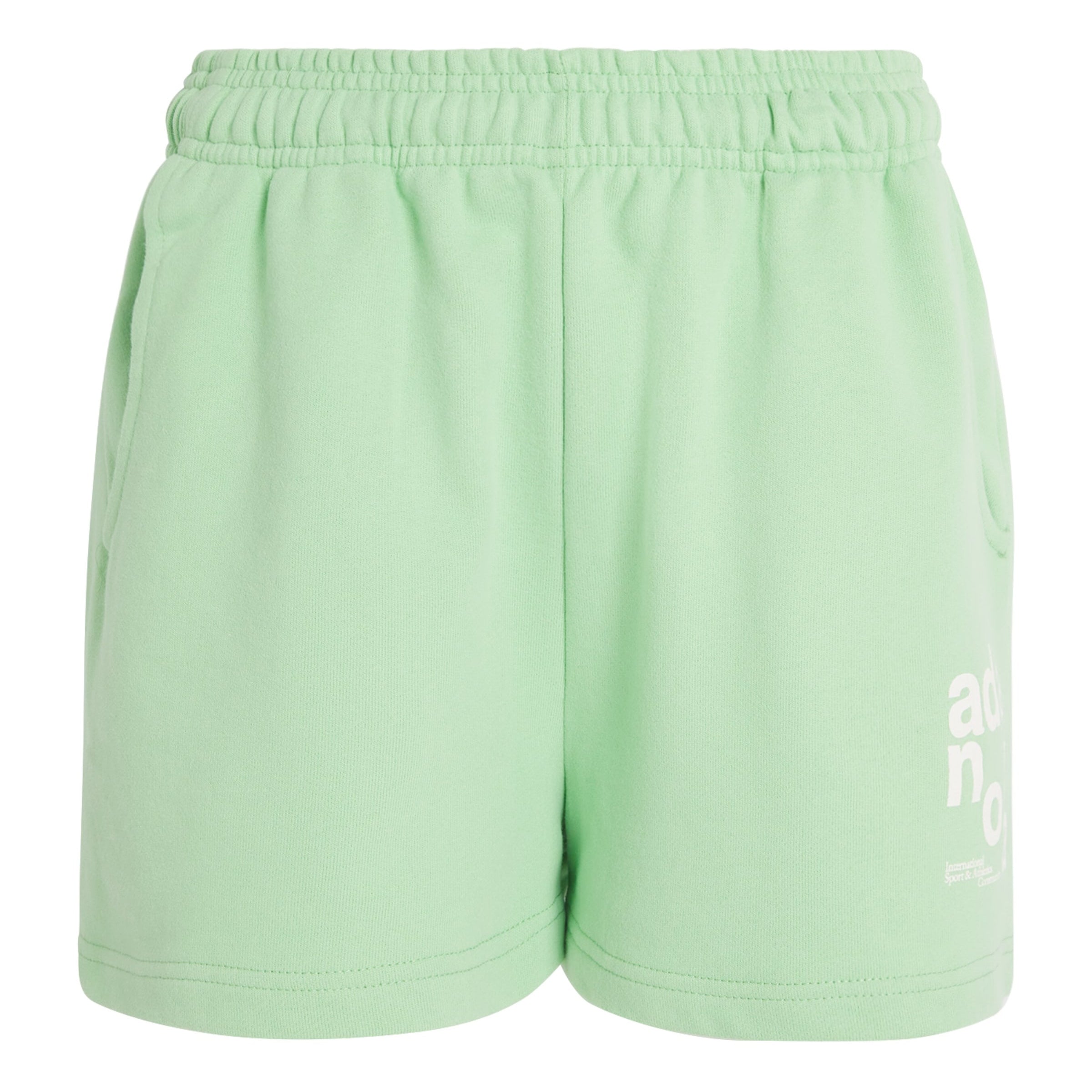 Green Cotton Logo Sweatshorts