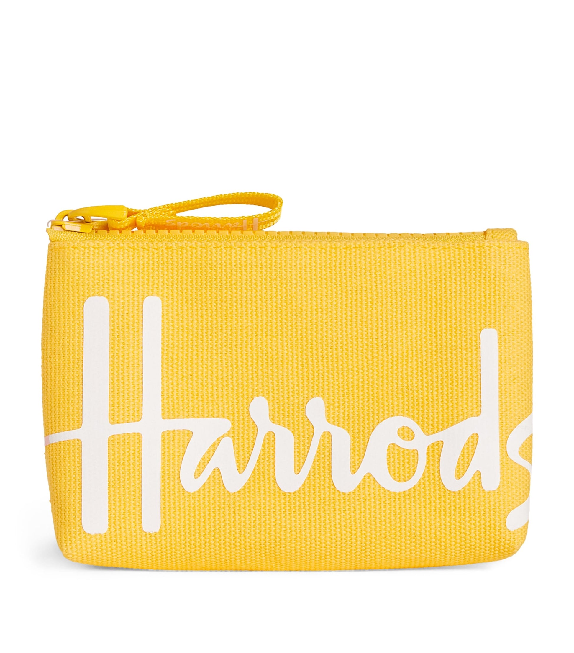 Yellow Cotton Logo Coin Purse