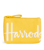 Yellow Cotton Logo Coin Purse