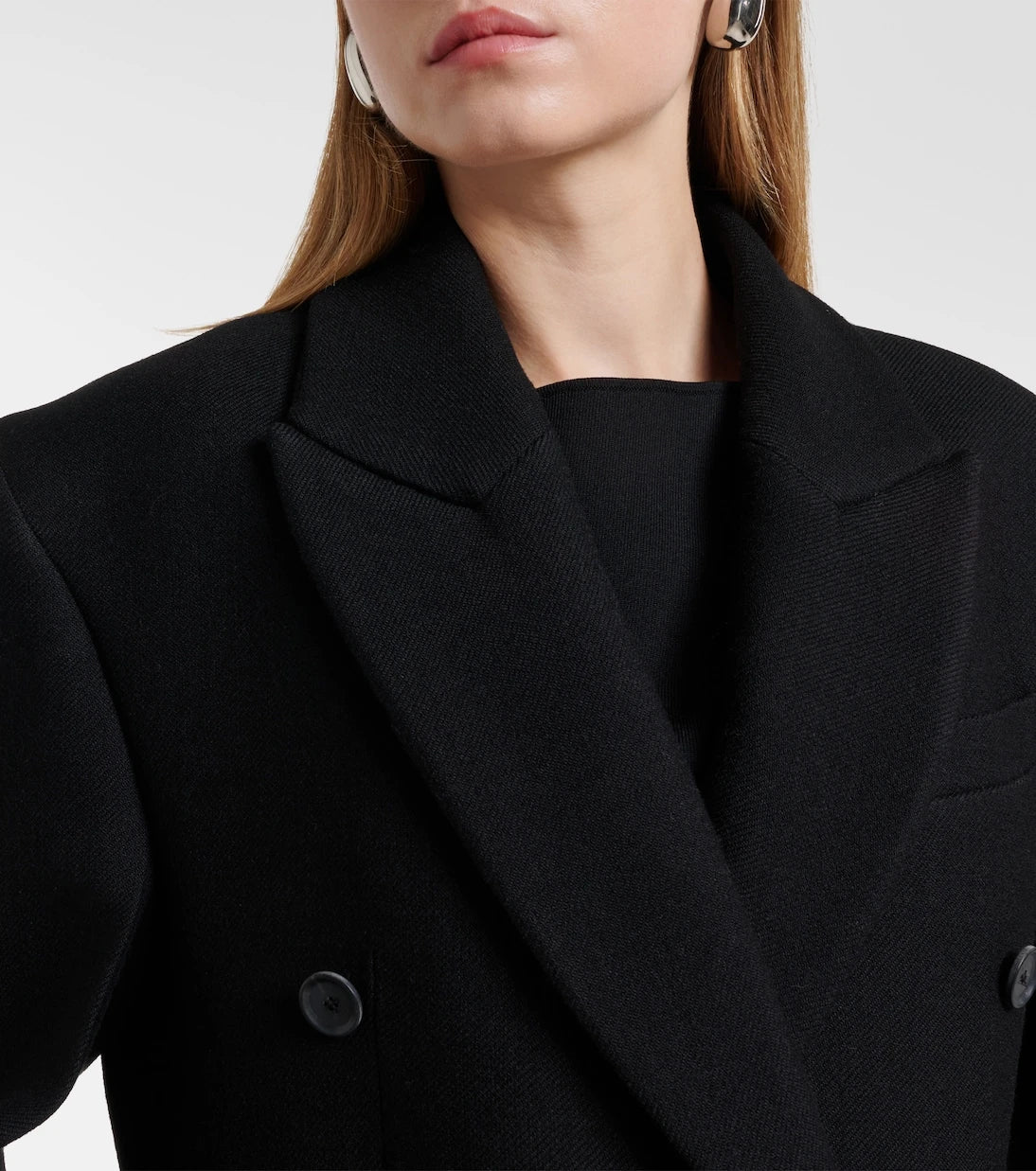 Róhe - Double-breasted virgin wool coat