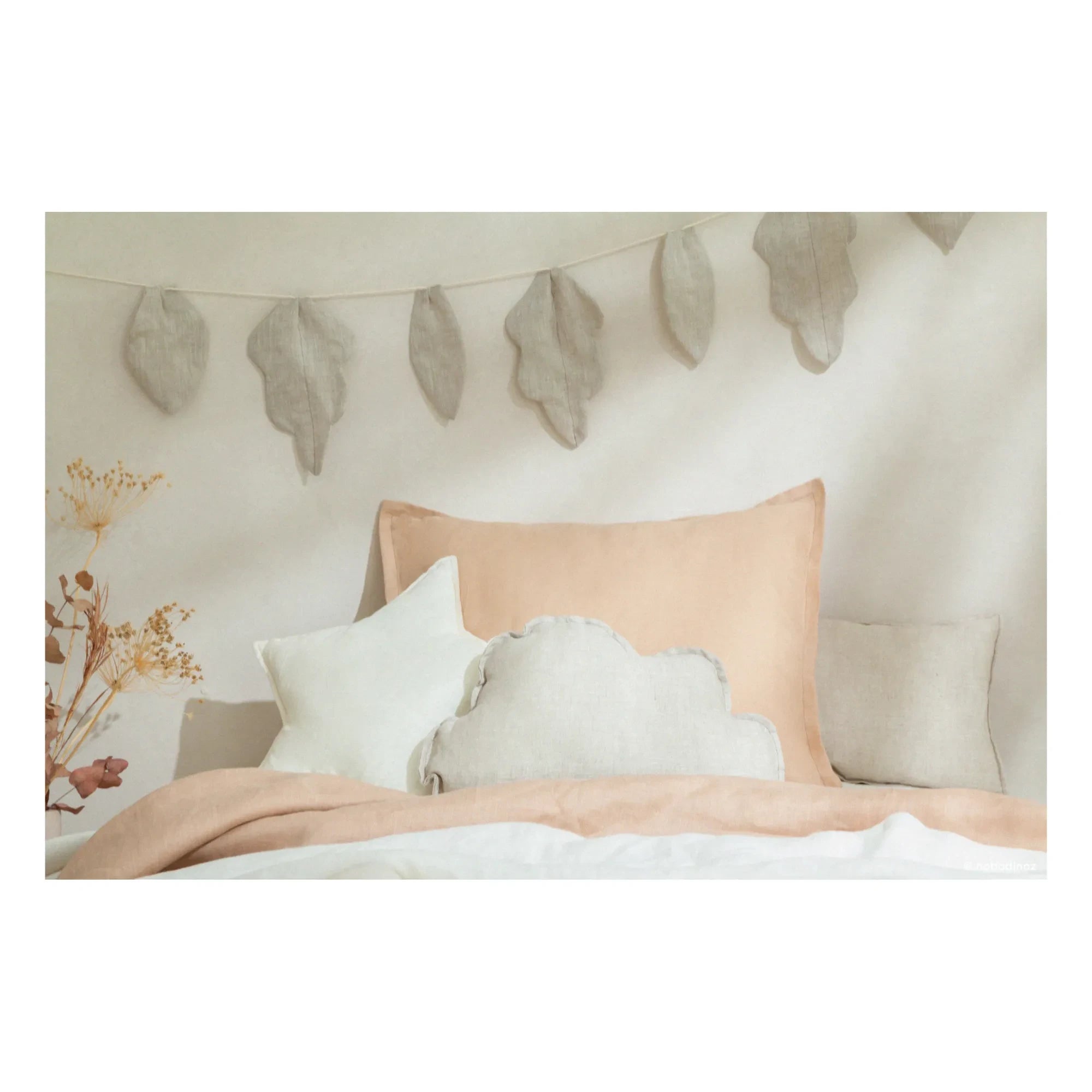 Nobodinoz - Cloud Cushion - French Linen | Oatmeal