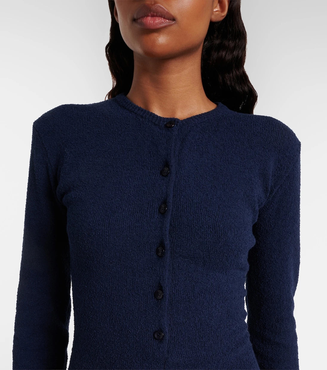 Magda Butrym - Lace-trimmed knitted cotton-blend romper