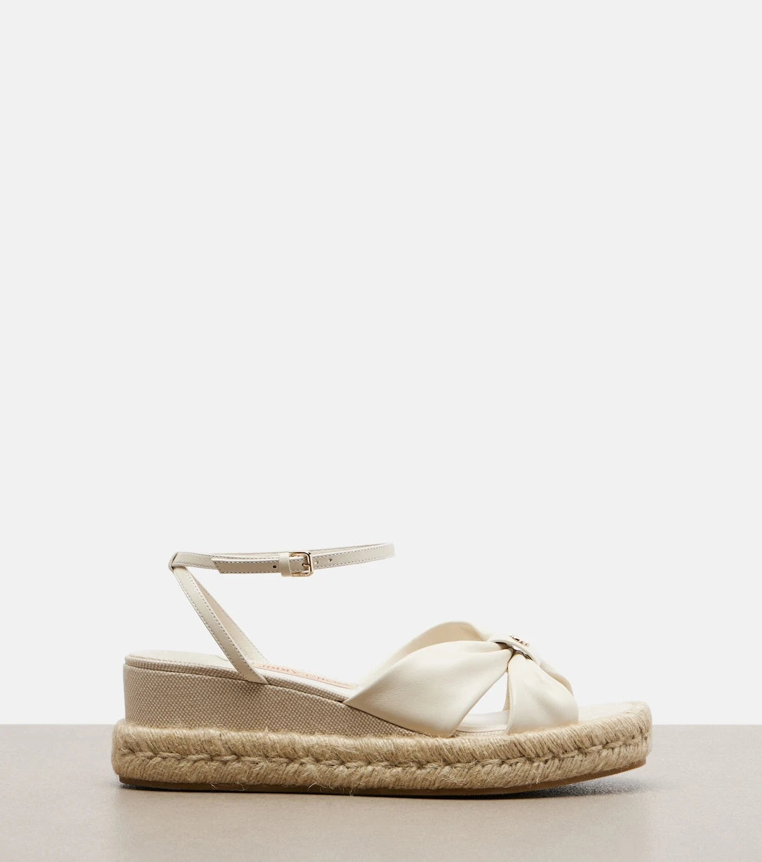 Jimmy Choo - Aella leather espadrille wedge sandals