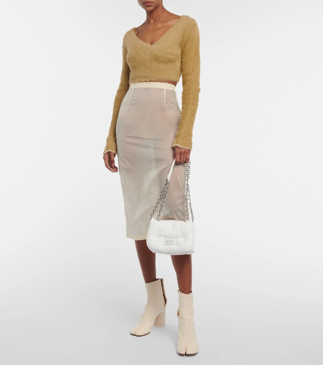 MM6 Maison Margiela - Knit crop top