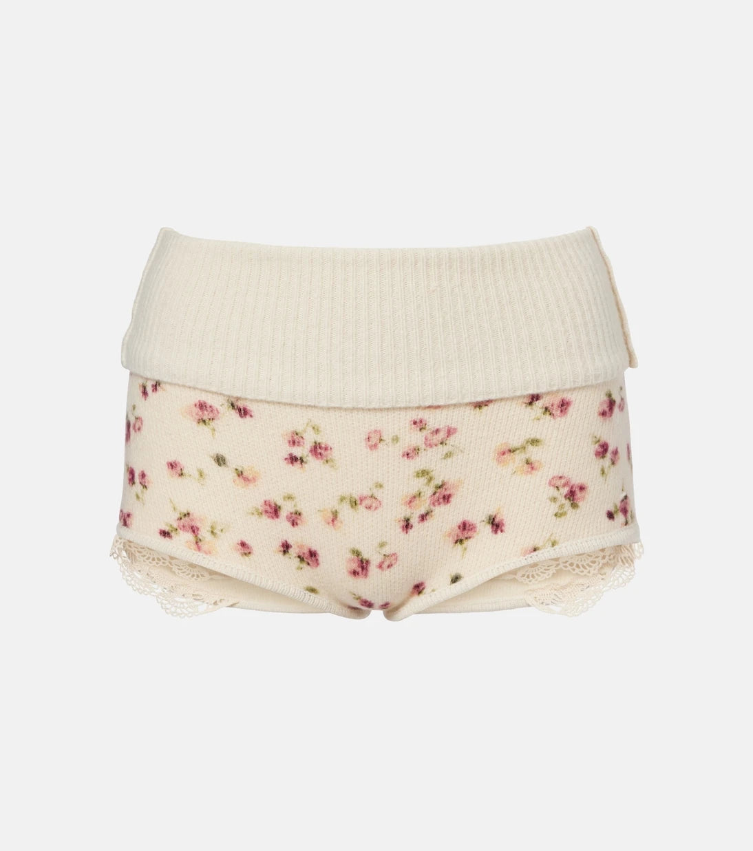 Magda Butrym - Floral wool, silk, and cashmere shorts