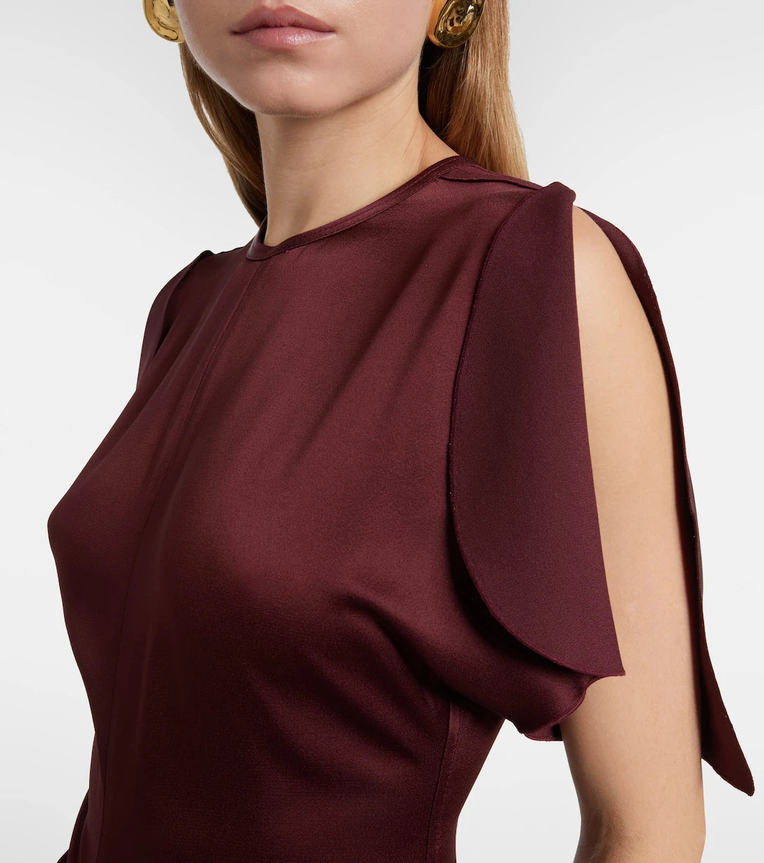 Victoria Beckham - Gathered jersey maxi dress