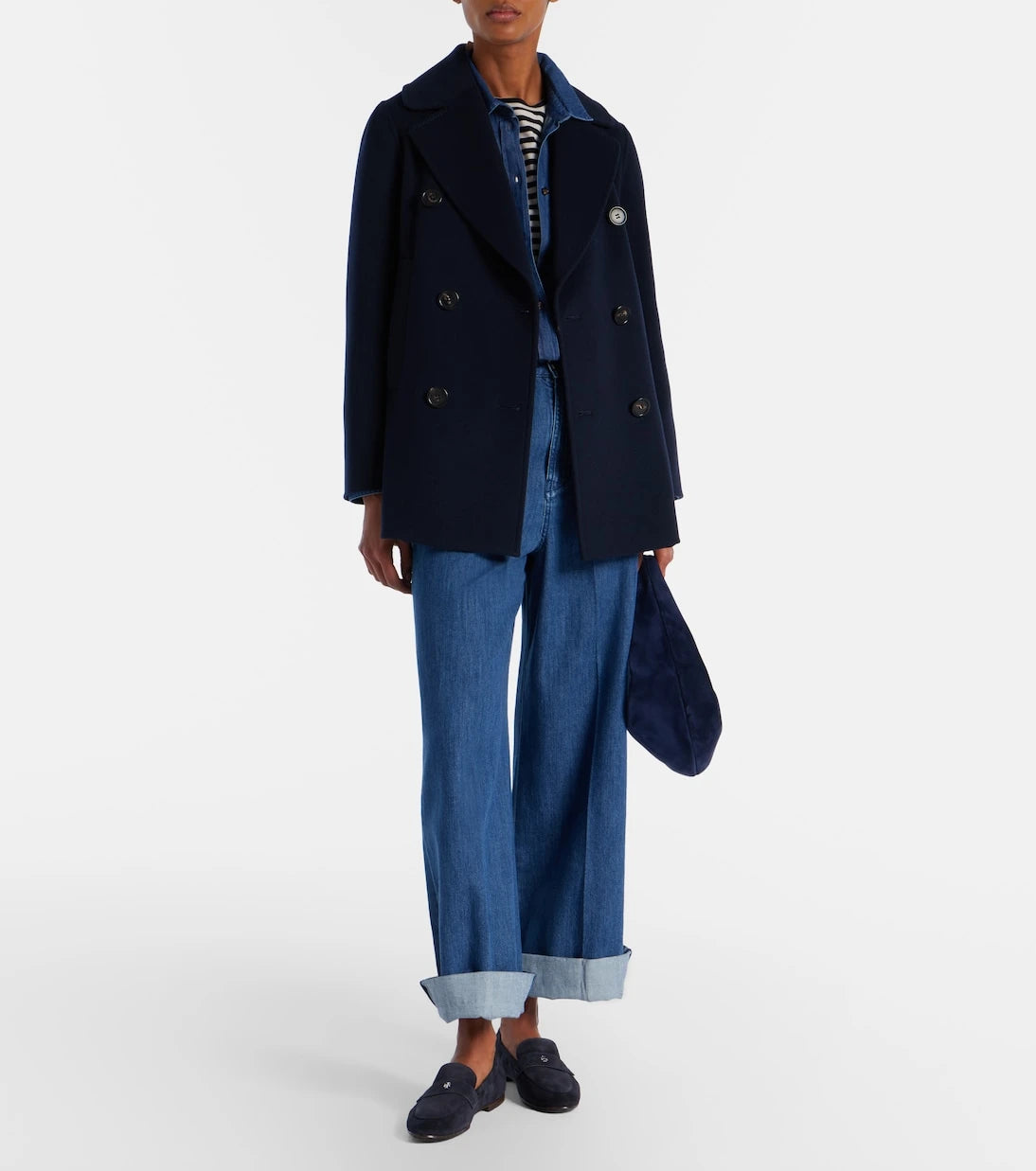 Tory Burch - Logo suede loafers