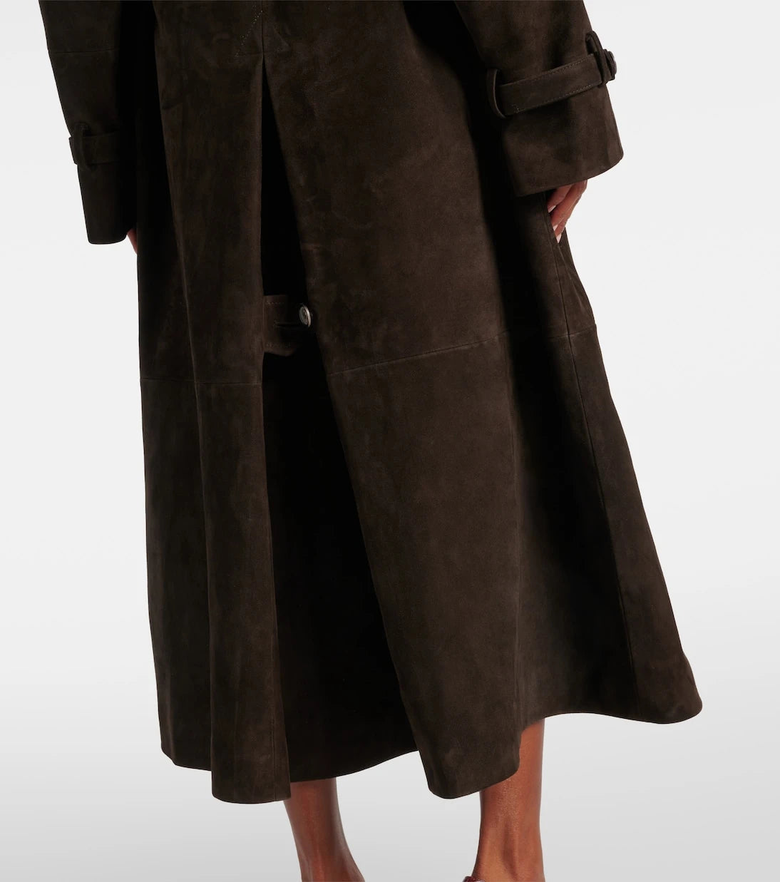 Magda Butrym - Double-breasted suede trench coat