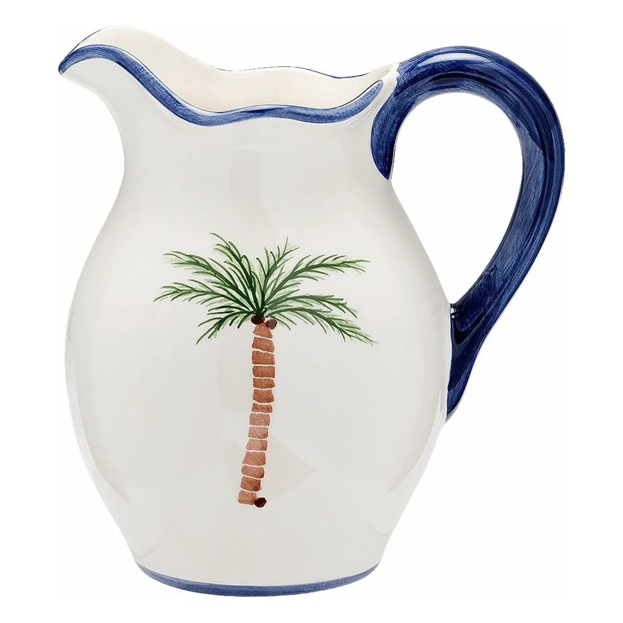 Anna + Nina - Palm Tree decanter | Blue