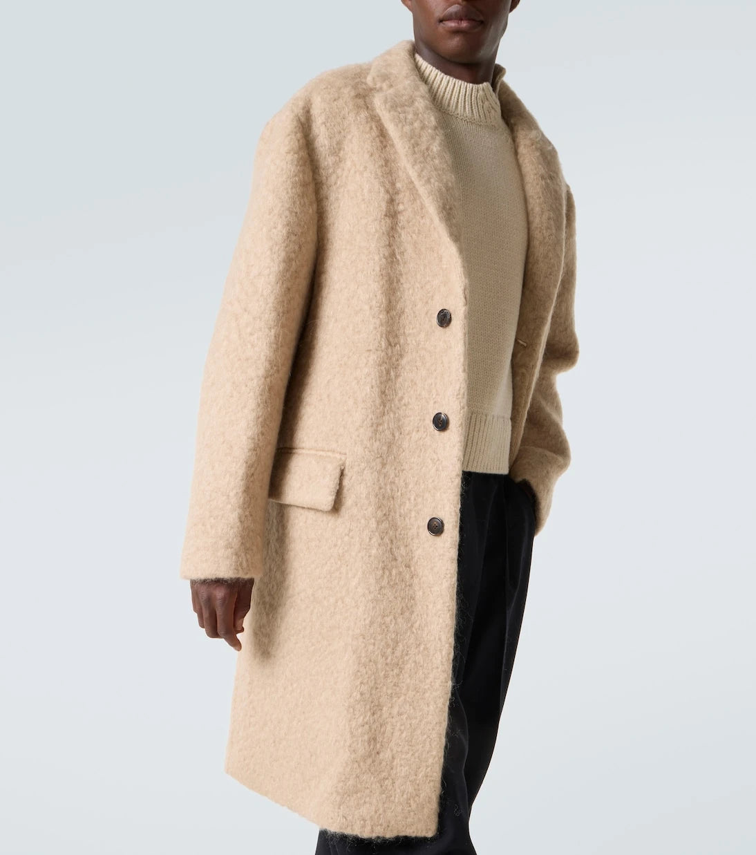 Dries Van Noten - Mohair and wool coat