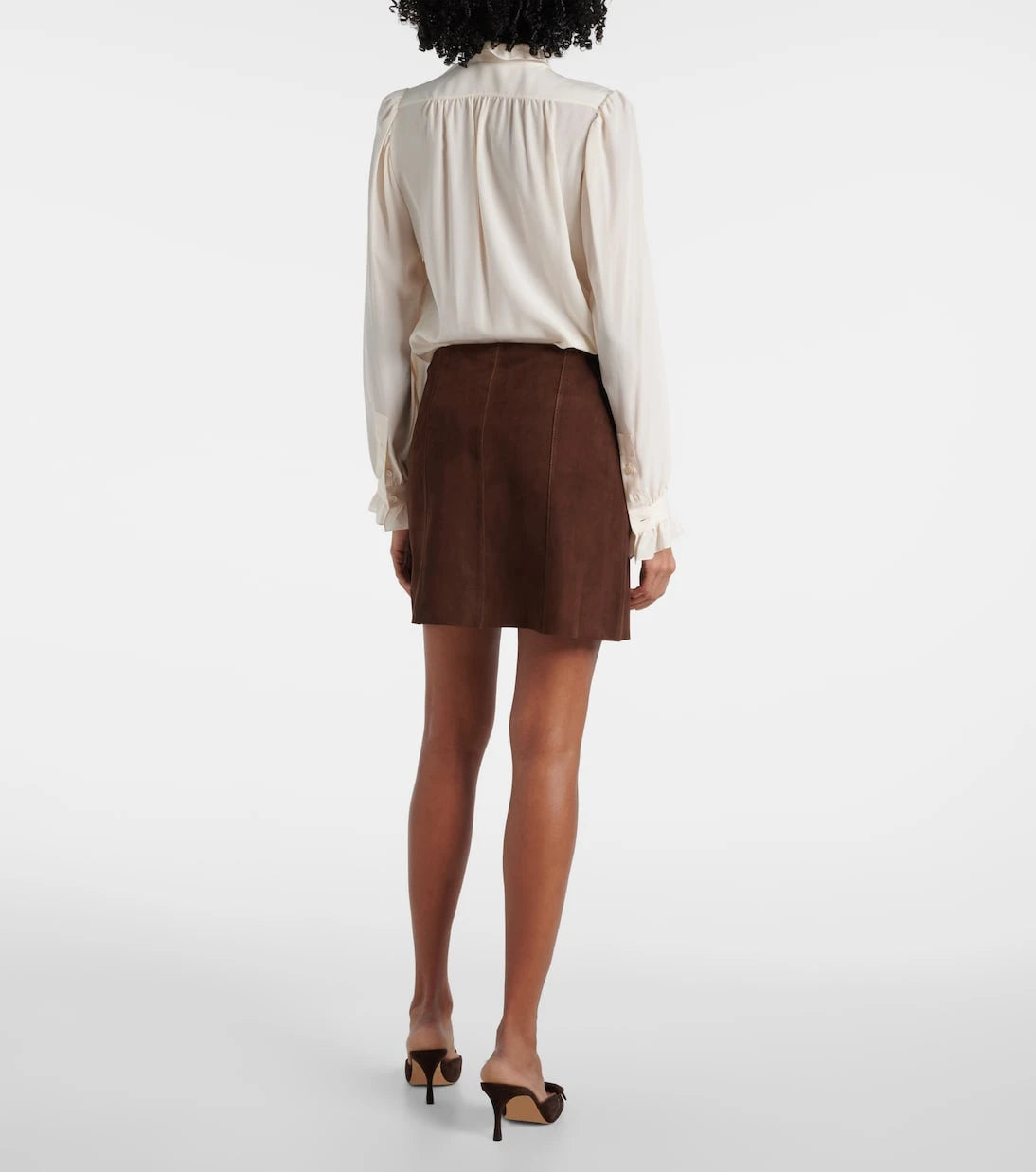 Rixo - Wiley suede miniskirt