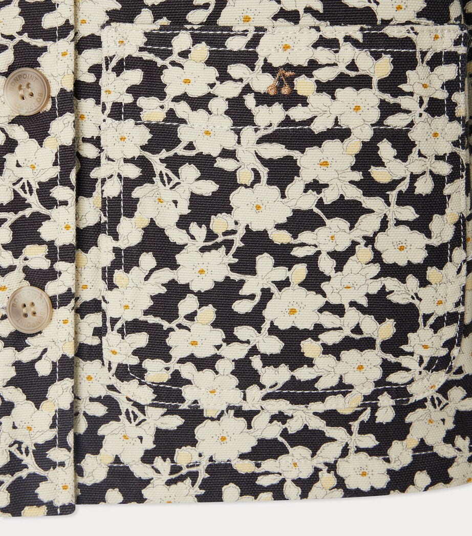 Cotton Floral Print Jacket (4-14 Years)