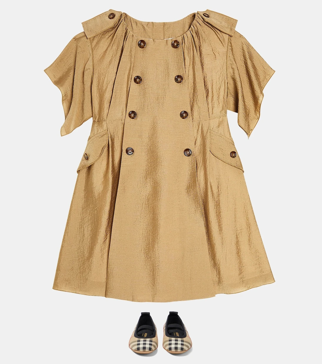 Burberry Kids - فستان كريب