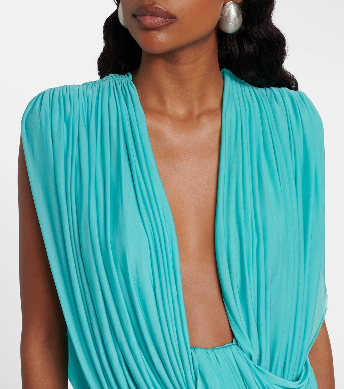 Christopher Esber - Ripple draped jersey minidress