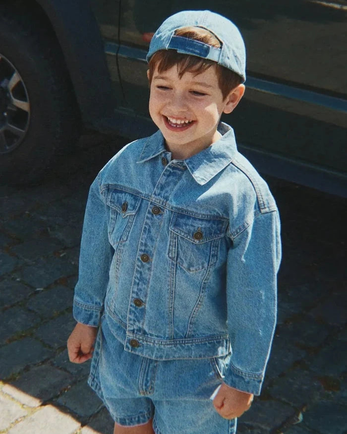 Konges Sløjd Çocuk Denim MAGOT DENIM JACKET GOTS