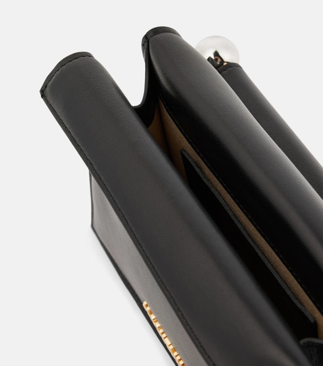 Jacquemus - La Petite Pochette Rond Carré leather clutch