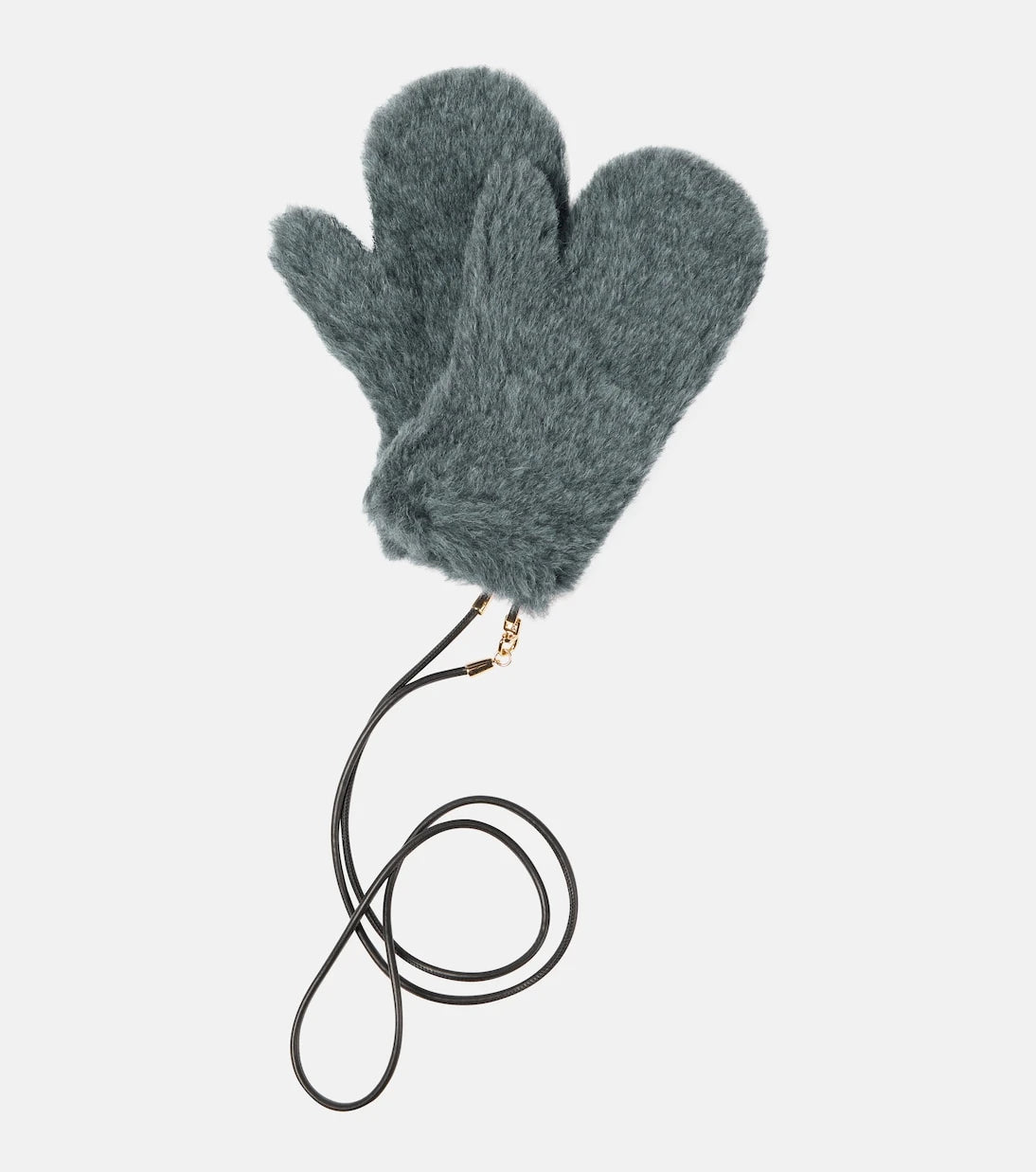 Max Mara - Wool and silk teddy gloves