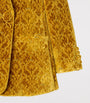 Burberry Yellow Velvet Jacquard Blazer